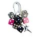Destiny Pink Dice Retro Personality Bag Hanging Keychain Bag Pendant Trendy Color Advanced Matching Pendant_viptrois.com