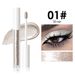 Cosmetic Waterproof Long-lasting Halloween Stage Makeup Metallic Gloss Black Liquid Eyeshadow_viptrois.com