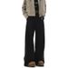 American Lazy Pants Men's Spring, Autumn And Winter Loose Wide-leg Brown Overalls Retro Drape Straight Trousers_viptrois.com