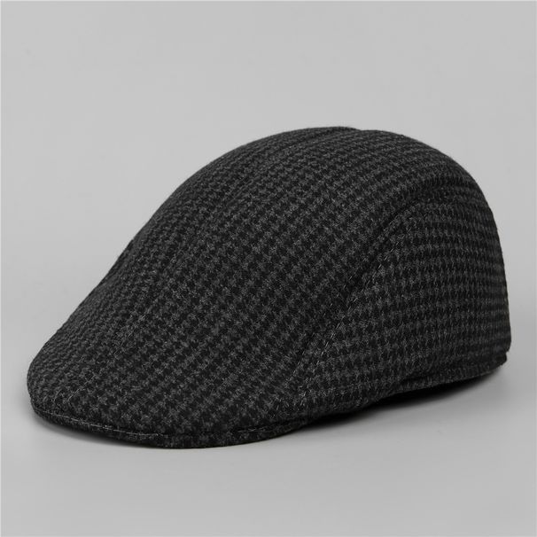 Spring Autumn Dad Men's Forward Middle-aged And Elderly Grandpa Beret Hat Winter Old Man Warm Duckbill Cap_viptrois.com
