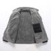 "Men's Heavyweight Fleece-Lined Work Jacket – All-Season Cotton-Polyester Blend With Utility Pockets | Black/Dark Gray | Sizes M-5XL"_viptrois.com