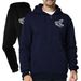 Men's Premium Polyester Jogger Set - Breathable Long-Sleeve Crewneck Hoodie & Tapered Pants For Gym & Casual Wear (Black/Navy/Grey/Khaki, S-XXXL)_viptrois.com
