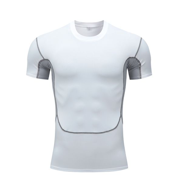 Men's clothing Running fitness wear elastic sports tights quick drying training fitness basketball fitness short sleeve base_viptrois.com