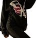 Zipper Y2K Harajuku Korean Style Loose Skull Print Long Sleeve Hooded Jacket Solid Color Student Girl Top_viptrois.com