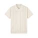 Old Money Style Sweater Knitted Polo Shirt Men's Solid Color Turn-Down Collar Casual Short Sleeve_viptrois.com
