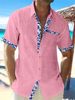 Men's Clothing 2025 Summer Foreign Trade Floral Full Print Short Sleeved Shirt 3D Printing Fashion Beach Shirt_viptrois.com