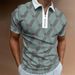 Unbeatable Quality 2025 Spring/Summer New Polo Shirt Zipper Printed Men's Top_viptrois.com