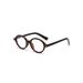 Old Money Style Temperament Oval Small Frame Glasses Plain Face Artifact Small Face Amber Rough Edge Anti Blue Light Reading Glasses T1381_viptrois.com