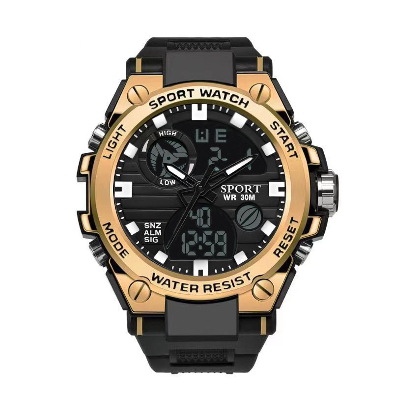 Kid's Watches Electronic Watch Multi Function Youth Outdoor Sports Luminous Student Dual Display Watches_viptrois.com