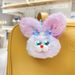 Creative Plush Big Ear Rabbit Keychain School Bag Pendant Gradient Cartoon Doll Gift Lolita Jewelry_viptrois.com