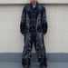 Men's Clothing Retro Tassel Washed Distressed Black Short Workwear Denim Jacket Men's Trendy Coat_viptrois.com