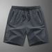 2025 Men's Summer Sports Shorts, Five-inch Pants, Thin, Quick-dry, Loose, Large Size, Pure Color, Fitness Running Pants_viptrois.com