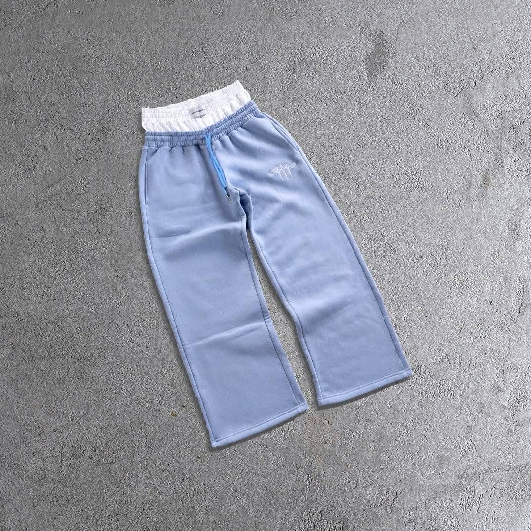 Men's Clothing Autumn And Winter Plus Velvet Sweatpants Women Elastic Waist Drawstring Sports Letter Embroidery Loose Straight Women's Casual Trousers_viptrois.com