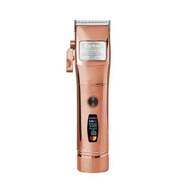 Kemei KM-2850+PG Professional Electric Clipper LED Display Rechargeable Trimmer USB Charging Men Hair Cutting Hine_viptrois.com