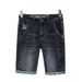 Men's Clothing Men's Summer Thin High End Denim Shorts Trendy Brand Loose Straight Shorts High End Fashion Print Shorts_viptrois.com
