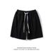 Men's Cotton Denim Shorts | Relaxed Fit Elastic Waist Casual Shorts For Summer, Loose Straight Leg Streetwear Shorts_viptrois.com
