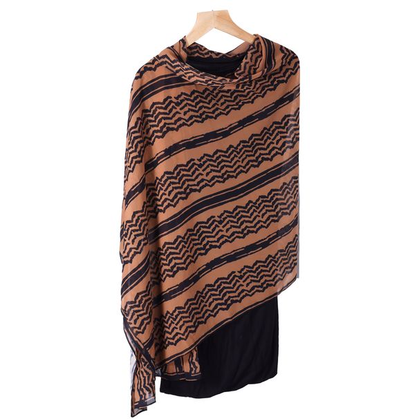 DESERT BREEZE - Arabian Style Long Scarf (180CM Printed Satin Polyester,Hot Seller_viptrois.com