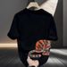 Fashion Trend Ins Personality Creative High Quality Loose Short Sleeve Large Size Men's T-Shirt 2025 Summer Top_viptrois.com