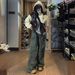 Premium Products Street Hiphop Workwear Men's Spring And Autumn Trendy Hip-hop Multi Pocket Casual Pa, Loose Straight Leg Floor Mop_viptrois.com