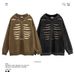 Men's Clothing Retro High Street Washed Distressed Hole Hooded Sweatshirt Men's Loose Large Size Men's Fashion Brand Autumn And Winter_viptrois.com