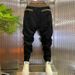 Men's Slim Fit Corduroy Casual Pants Fleece Lined Long Trousers Trendy Versatile Autumn Winter Style All Match Harem Pants_viptrois.com
