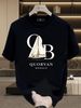 Men's 100% Cotton QUORVAN MONACO QB Letter Sailboat Print T-shirt Summer Casual Round Neck Regular Fit Nautical Luxury Short Sleeve Graphic Tee_viptrois.com