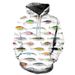 New For Men With 3D Digital Print Fish Pattern, Casual Unisex Hooded Sweatshirt_viptrois.com