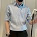 Men's Clothing Short Sleeved Shirts Handsome Shirts_viptrois.com
