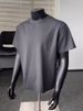 Ice-feeling Quick-drying Short-sleeved Men's Summer Sunscreen Front Shoulder Slim-fit T-shirt American Heavy-duty Sports Fitness Half-sleeved Top_viptrois.com
