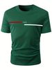 Men's Fashion Short-sleeved T-shirts Summer Slim-fit Pure Cotton Printed T-shirts Trendy Casual Versatile Tops_viptrois.com