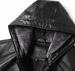 Men's Faux Leather Hooded Jacket – PU Coated Windbreaker, Warm Fleece Lined, Stylish Biker-Inspired Outerwear (S-XXXL, Dark Brown/Black/Red)_viptrois.com