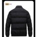 Winter New Men's Cotton Jacket Short Stand Collar Casual Coat Thickened Warm Down Cotton Jacket Solid Color Bread Jacket_viptrois.com