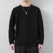 Cotton Long Sleeve T-Shirt Men, Sring New Solid Color Versatile Simle Base Shirt, Loose Fit For Youth, Coule Style_viptrois.com