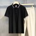Men's Clothing Short Sleeved Polo Shirt Men's Trendy Summer T Shirt Korean Version Slim Trend 2024 New All Match T Shirt Top_viptrois.com