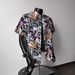 New 2026 Ice Silk Beach Flower Shirt Short Sleeve Men's Summer Beach Vacation Men's Clothing_viptrois.com