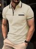 European And American 2026 Summer Polo Shirt With Buttoned Pockets Men's Sport Polo Shirt_viptrois.com
