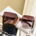 Women's Glasses trimmed square large frame sunglasses for women with UV protection, round face slimming sunglasses, advanced_viptrois.com