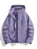 Autumn Winter Outdoor 3-in-1 Jacket For Men And Women Windproof Water-Resistant Dopamine Color Hooded Coat_viptrois.com