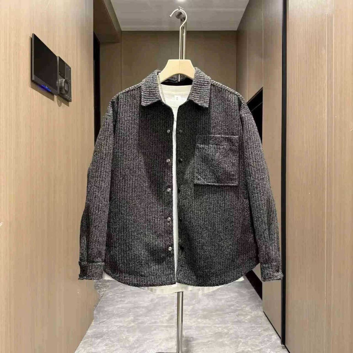 Men's Clothing Autumn And Winter Lapel Jacket Fashion Trend Versatile Casual Loose Thick Warm Tops_viptrois.com