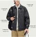 Men's Japanese Workstyle PU Leather Jacket - Oversized Casual Motorcoat With Multiple Pockets_viptrois.com