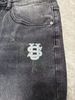 Men's Embroidered "US"AAA Jeans - Spring Summer Relaxed Bootcut Straight Denim Pants With Whisker Wash_viptrois.com