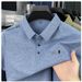 2025 Light Luxury Polo Sho Solid Color Casual Versatile Turn-Down Collar Chest Embroidered Men's Half Sleeve Top_viptrois.com