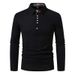 Unbeatable Quality 2024 Autumn And Winter New Men's Casual Floral Paisley Color Matching Lapel Long Sleeved Polo Shirt Men_viptrois.com