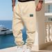 "Men's Velvet Cuff Sweatpants – Loose Fit Casual Pants For Winter (Black/Gray/Apricot, S-XXXL)"_viptrois.com