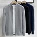 Men's Clothing New Autumn And Winter Brand Knitted Cardigan Sweater Men's Zipper Outer Wear Slim Business High End Jacket_viptrois.com