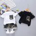 Mother&Kids Boy Baby Clothes Camouflage T-shirt Summer Children Handsome Casual Crew-neck Short-sleeved Suit_viptrois.com