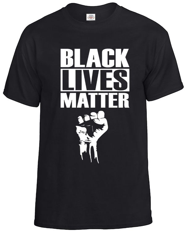 BLACK LIVES MATTER HAND 100% Cotton T-shirt Mens Tees Top ANTI RACISM Riot Protest Justice Mens Ladies Top_viptrois.com