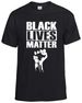 BLACK LIVES MATTER HAND 100% Cotton T-shirt Mens Tees Top ANTI RACISM Riot Protest Justice Mens Ladies Top_viptrois.com