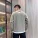 New Autumn Men's Trendy Hoodie Solid Color Casual Youth Versatile Long Sleeve T-shirt Trendy_viptrois.com