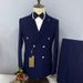 Men's 3 Piece White Suit Casual Wedding Host Blazer Set Spring Autumn Summer Winter Acetate Regular Board_viptrois.com
